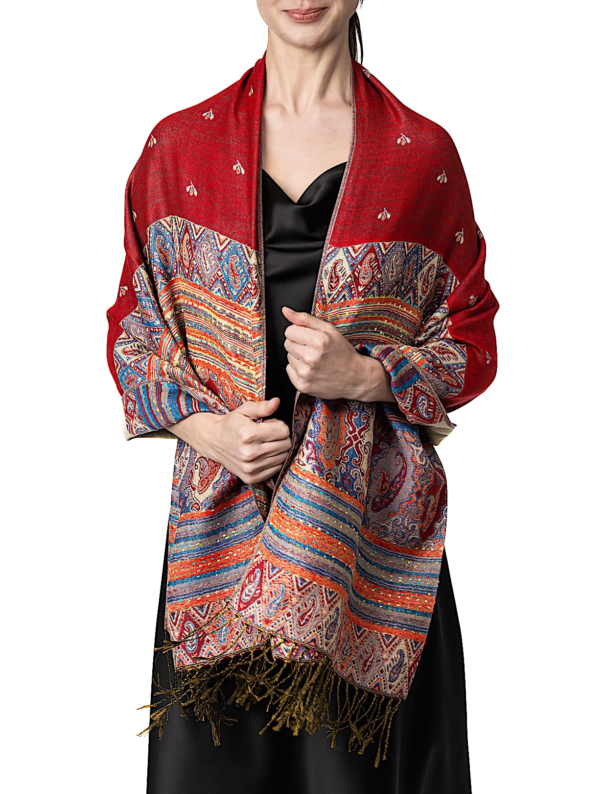 Red Pashmina